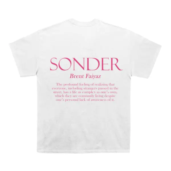 Brent Faiyaz "Sonder" Back Design TEE