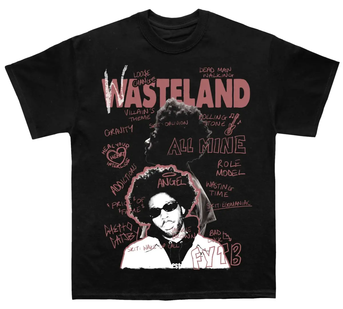 Brent Faiyaz "Wasteland Sketchbook" TEE - view 2