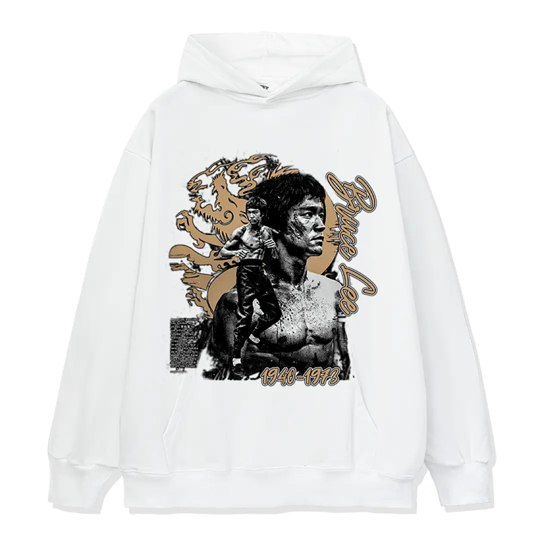 Bruce Lee Hoodie - White