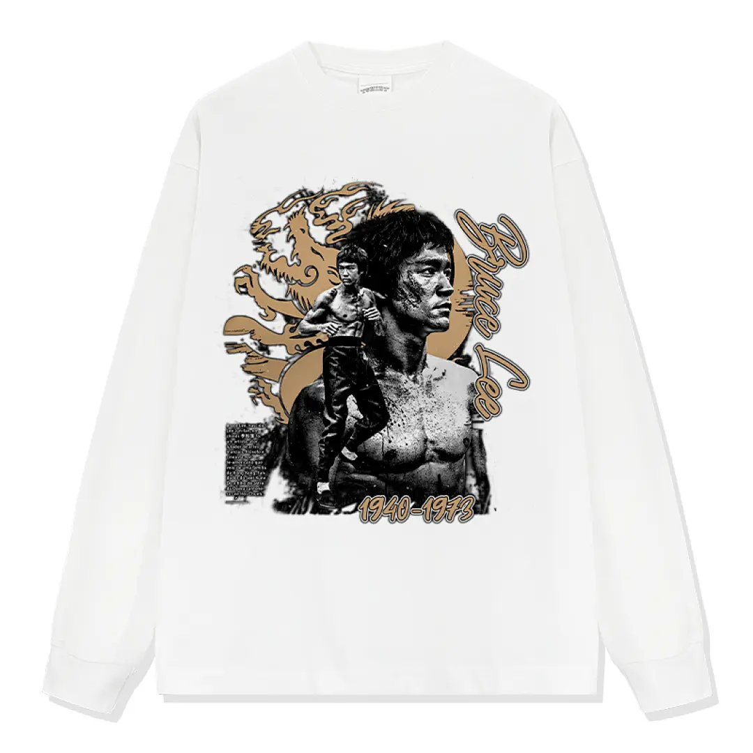 Bruce Lee Sweatshirt - White