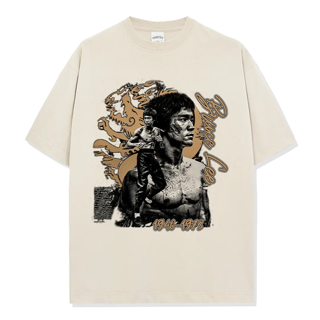 Bruce Lee Tee - Apricot
