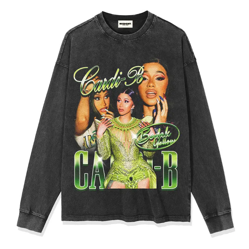 CARDI-B "BODAK YELLOW" SWEATSHIRT 2024