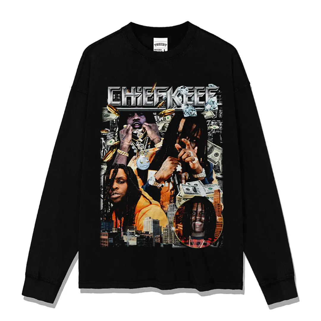 Chief Keef Design 7340 Sweatshirt - Black