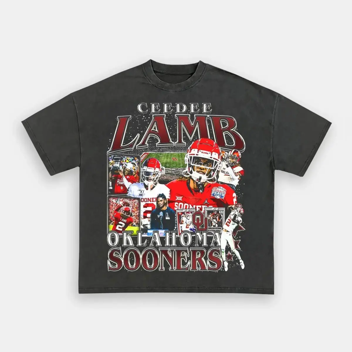 CeeDee Lamb Oklahoma Sooners Vintage Graphic Tee — product image 8