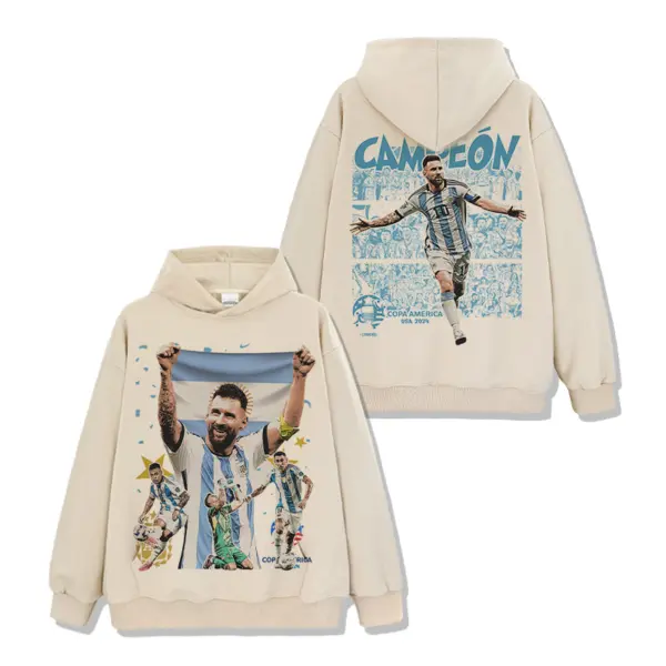 Copa America 2024 Campeón By Messi Hoodie