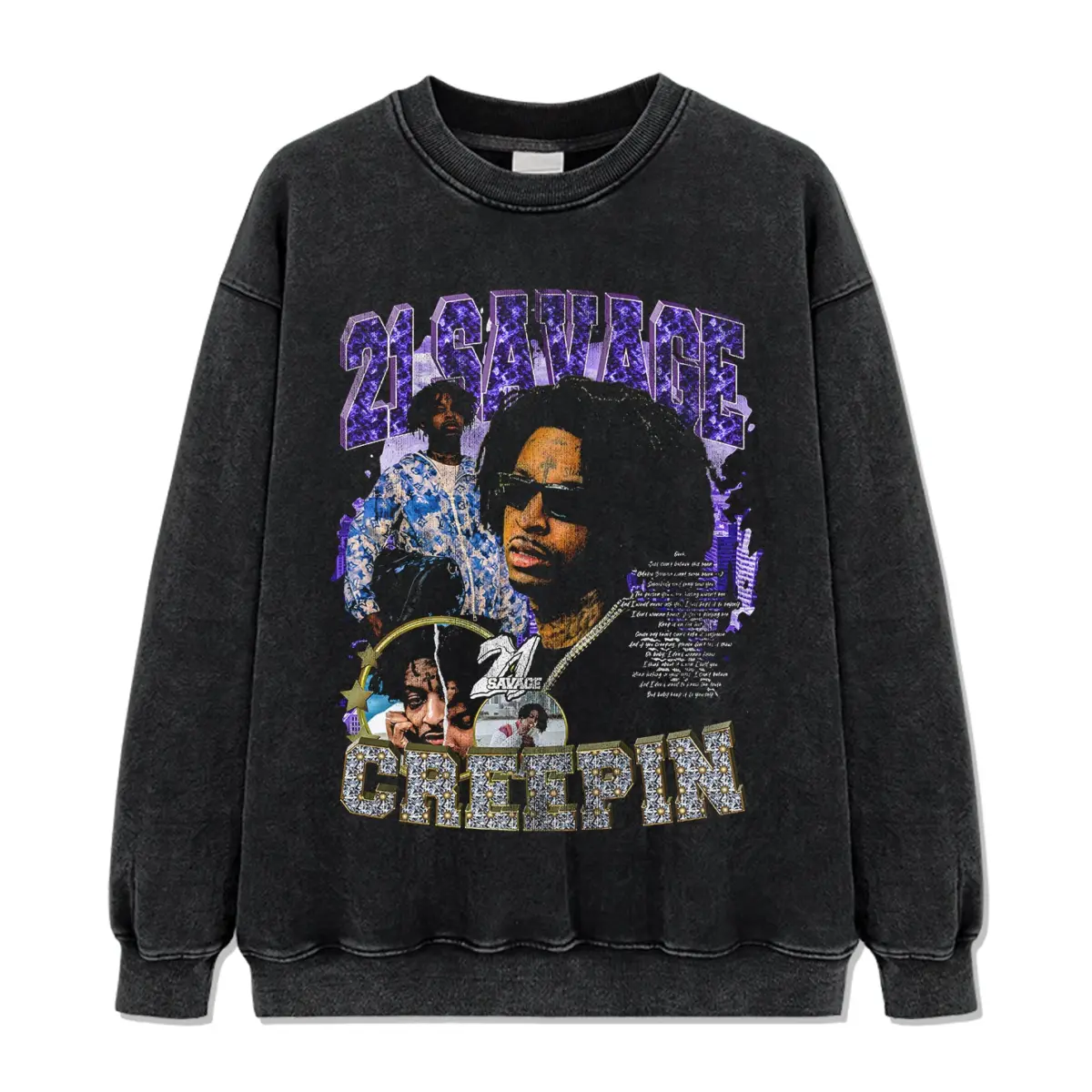 Creepin By 21 Savage Sweatshirt - view 2