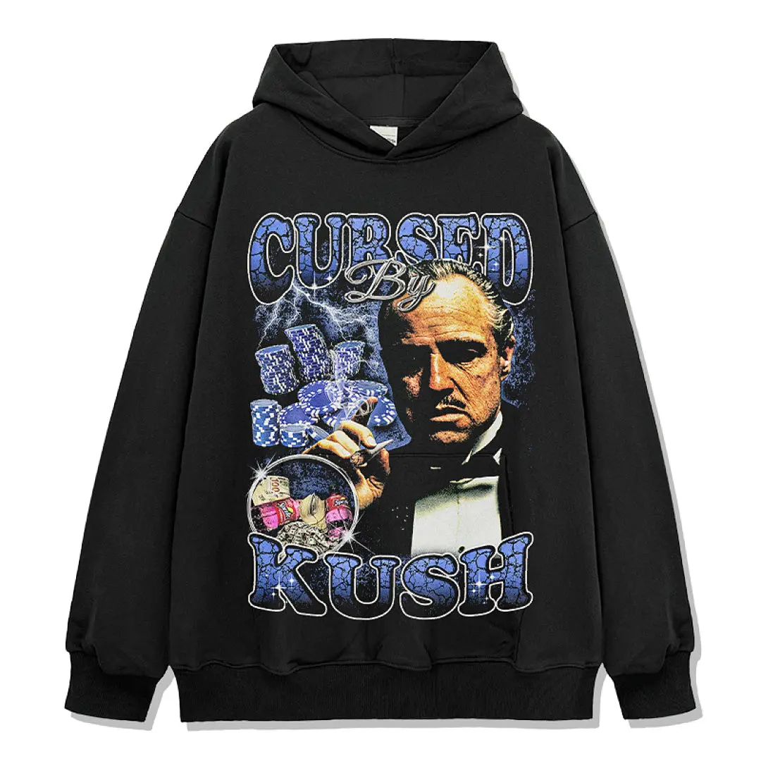 Cursed By Kush Hoodie - Black