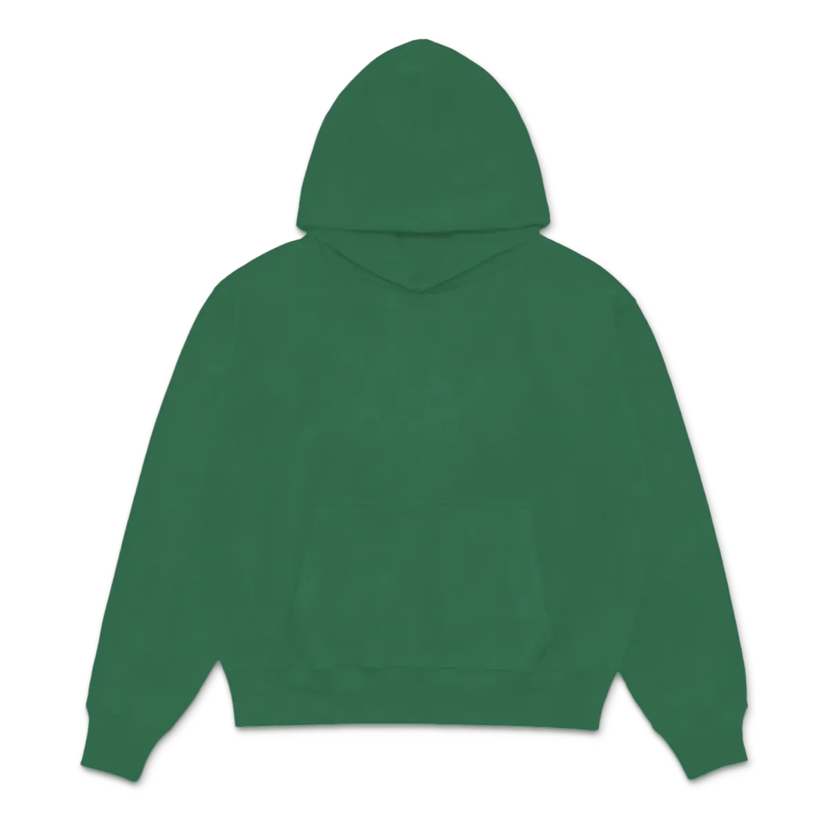 Custom Print Hoodie — Forest Green front
