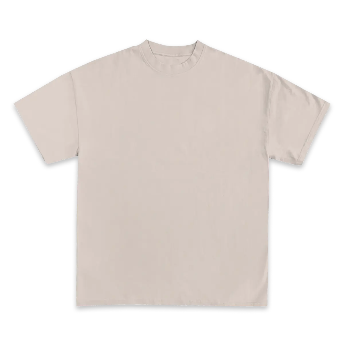 Custom Print Tee — Cream front