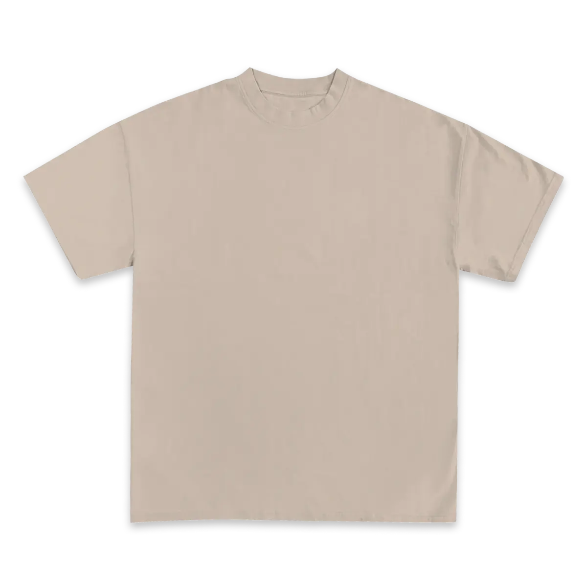 Custom Print Tee — Sand front