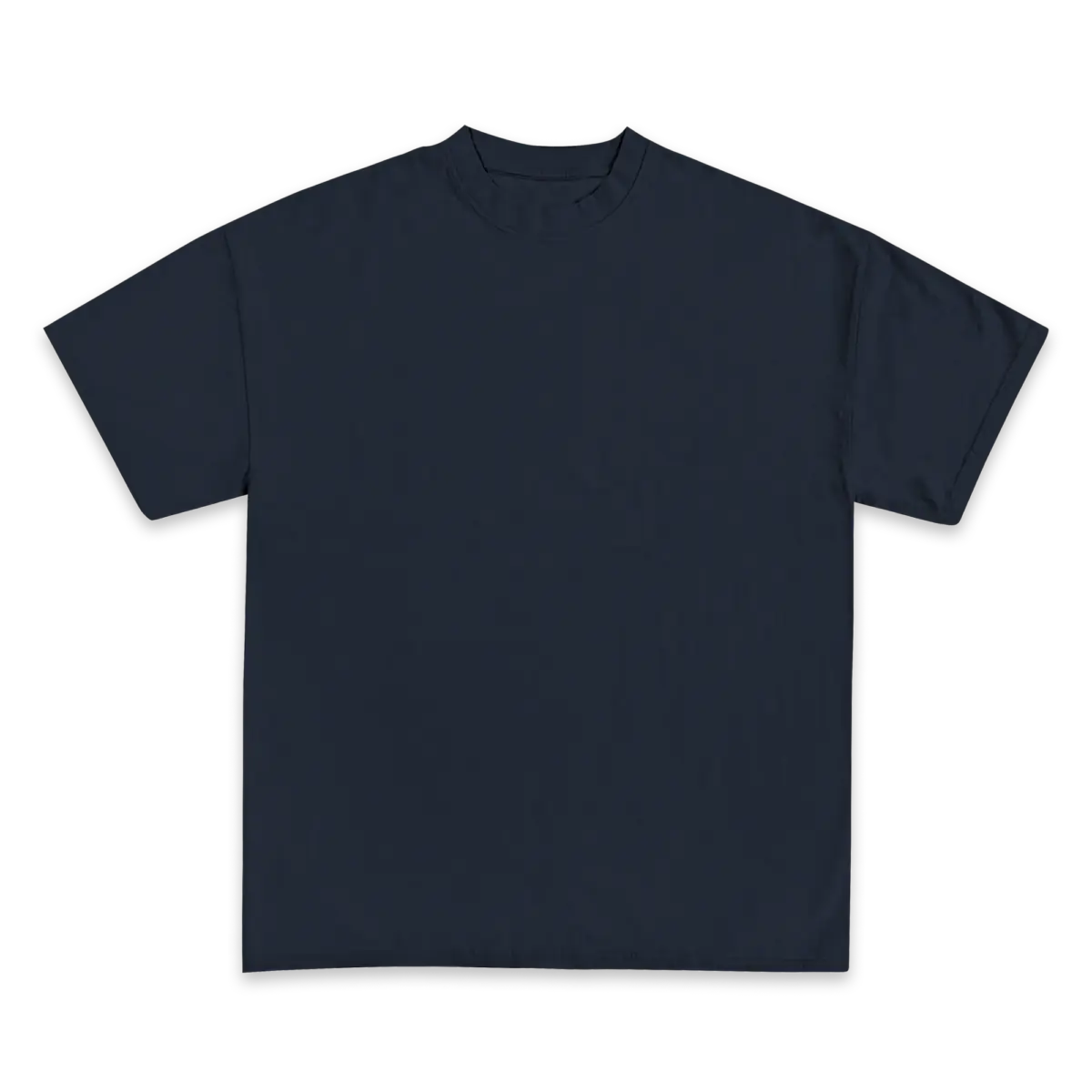 Custom Print Tee — True Navy front