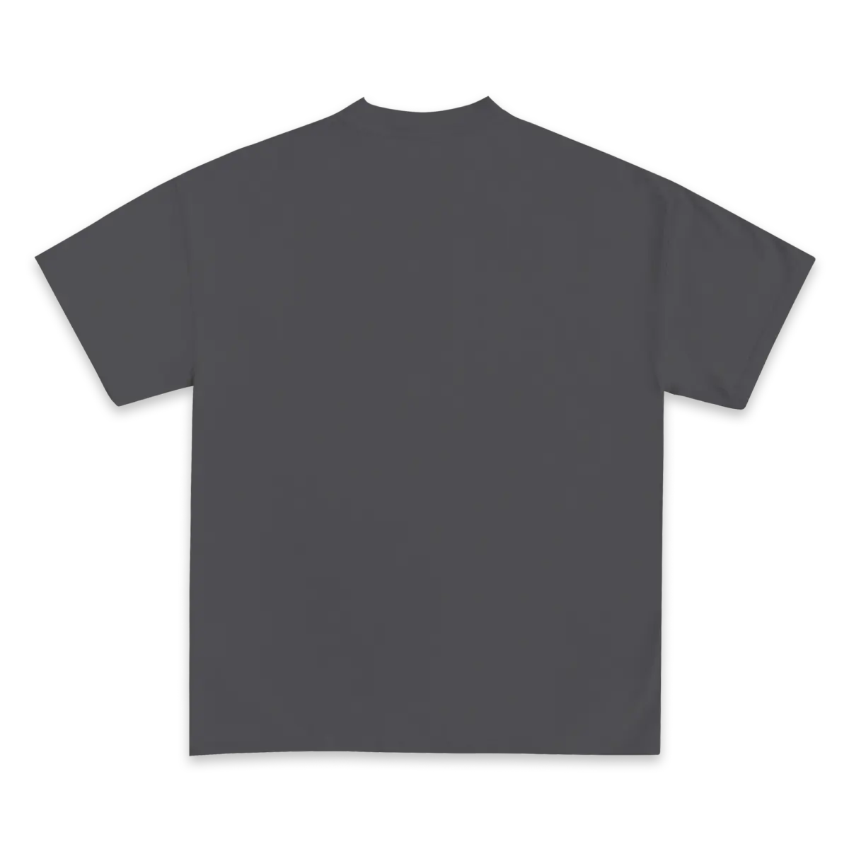 Custom Print Tee — Charcoal back