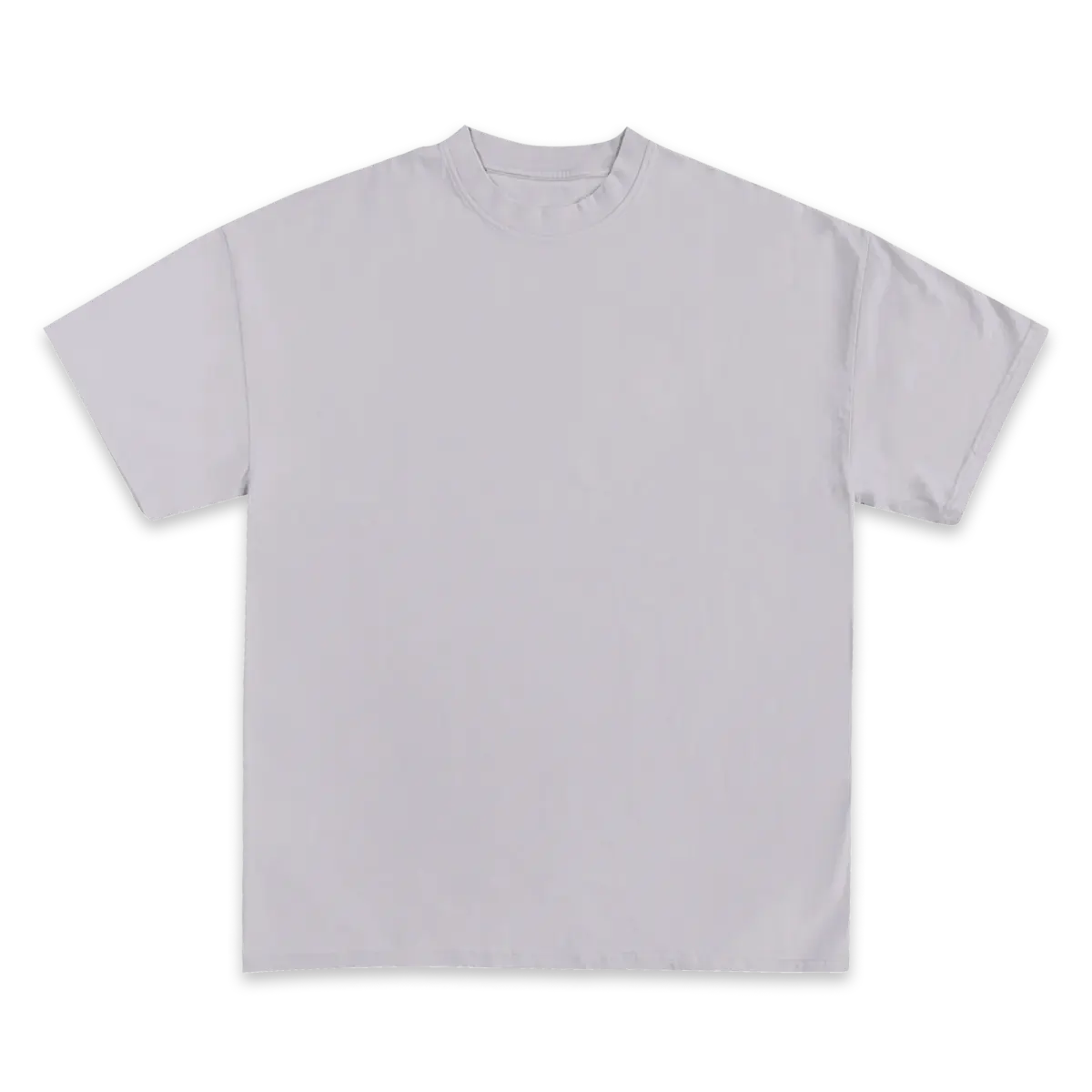 Custom Print Tee — Heather Grey front