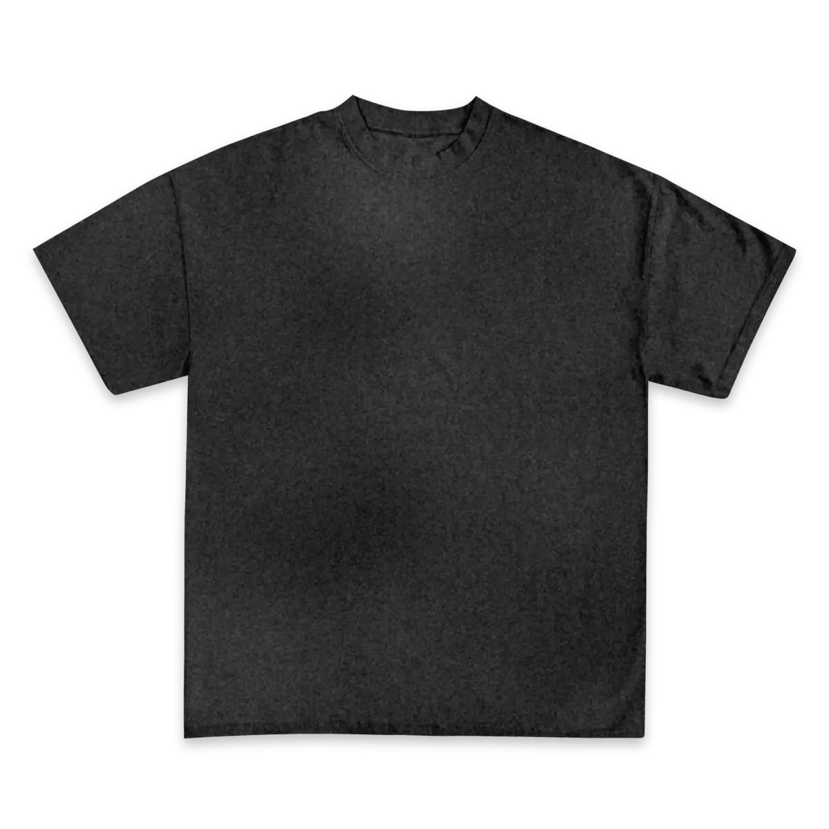 Custom Print Tee — Washed Black front