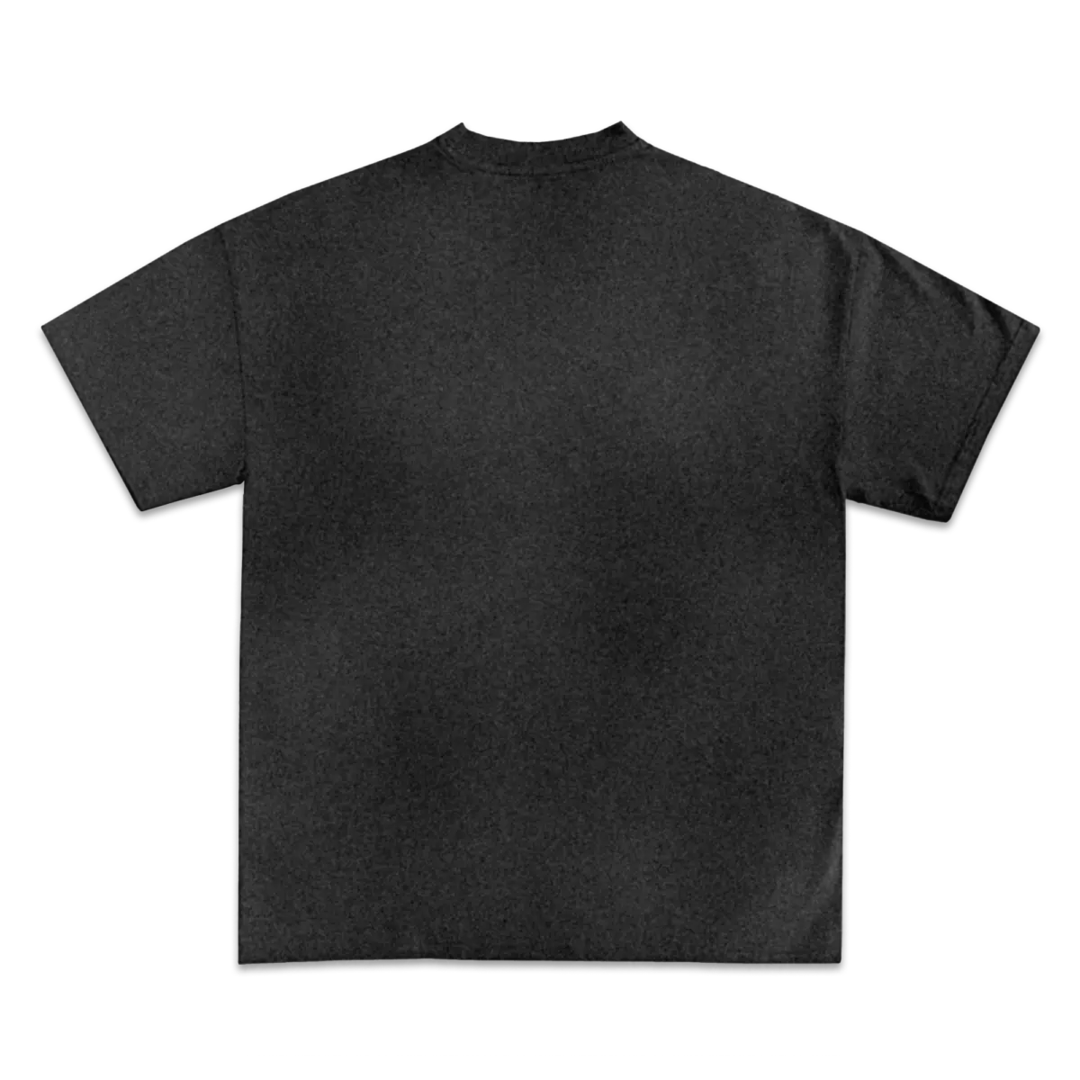 Custom Print Tee — Washed Black back