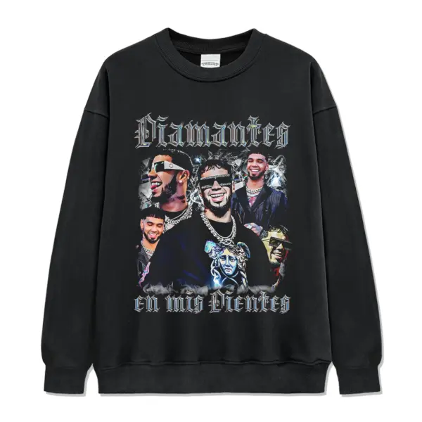 Diamantes En Mis Dientes By Anuel Aa Sweatshirt