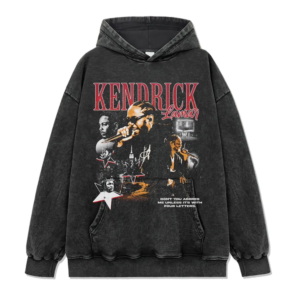 Don't You Address Me Unless It's With Four Letters By Kendrick Lamar Hoodie - view 2