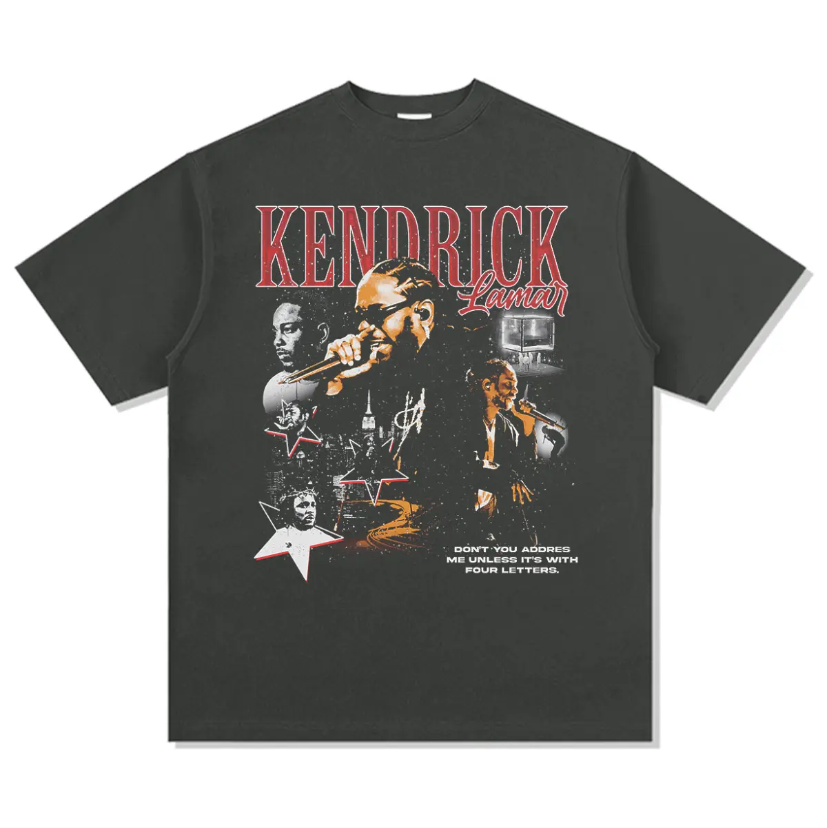 Don't You Address Me Unless It's With Four Letters By Kendrick Lamar Tee - view 2