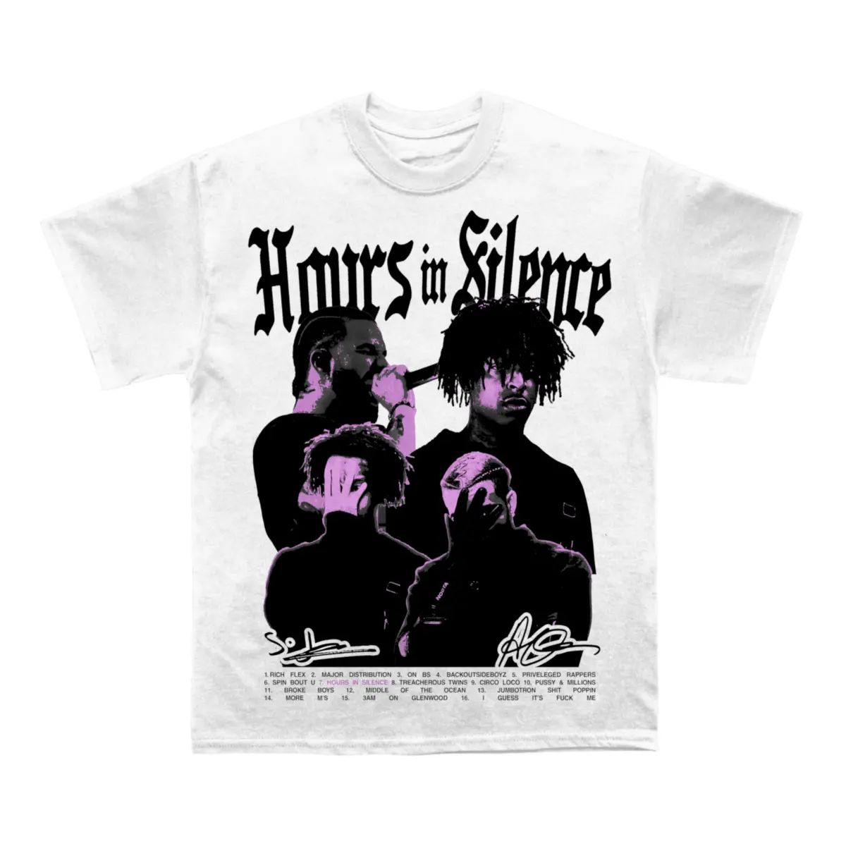 Drake & 21 Savage "Hours In Silence" TEE - view 2