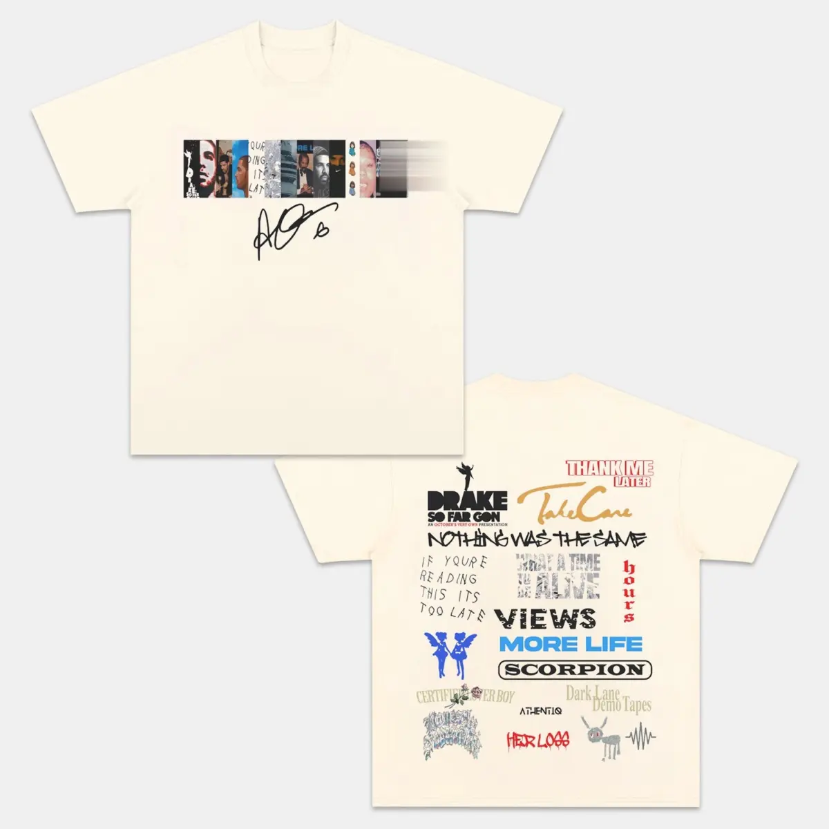 Drake Discography Vintage Graphic Tee — product image 2