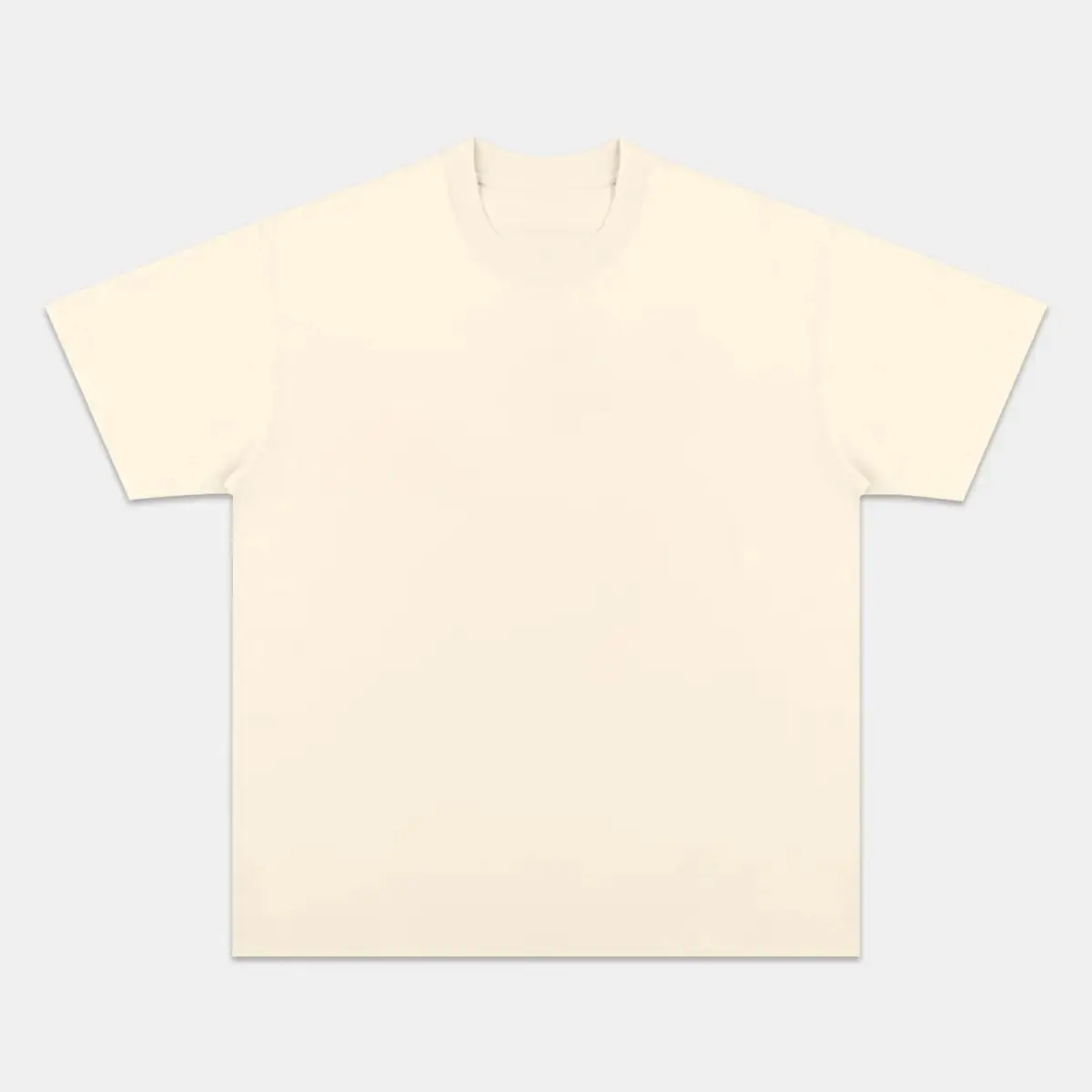 Essential Heavyweight Ivory Blank T-Shirt — product image 8