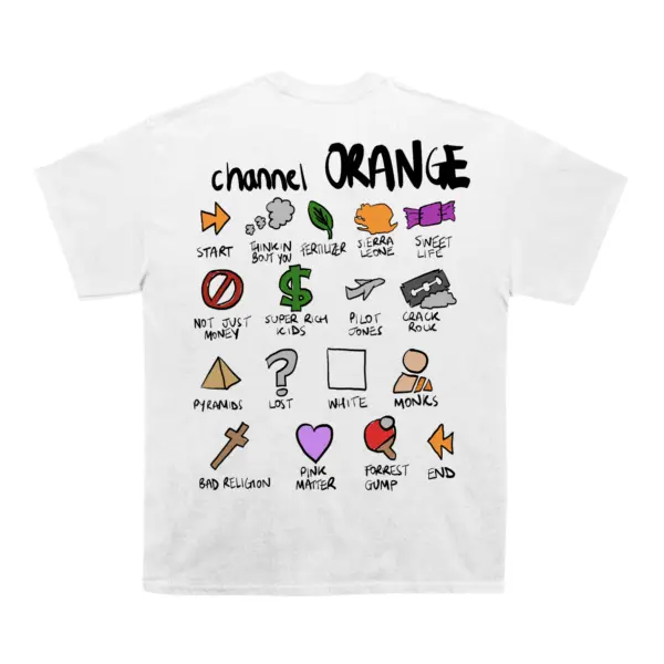 Frank Ocean "Channel Orange" Notebook  Back Design TEE