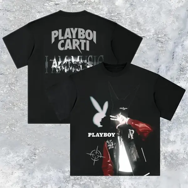 Front & Back Playboi Carti Retro Graphic Tee
