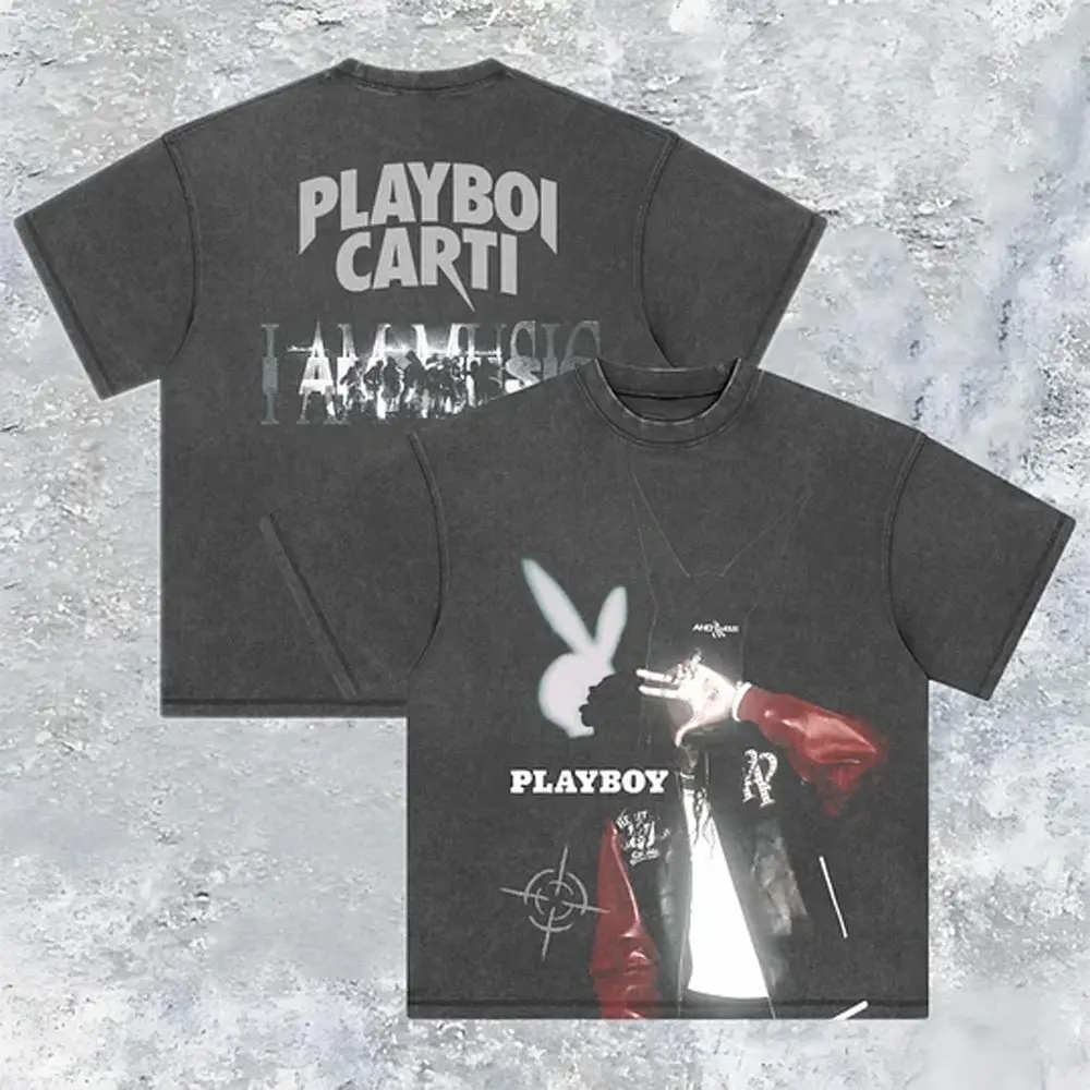 Front & Back Playboi Carti Retro Graphic Tee - view 2