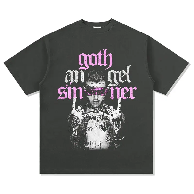 Goth Angel Sinner By Lil Peep Tee - view 2