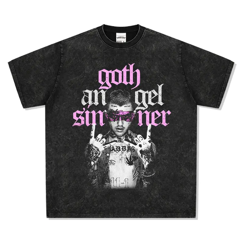 Goth Angel Sinner By Lil Peep Tee - view 3
