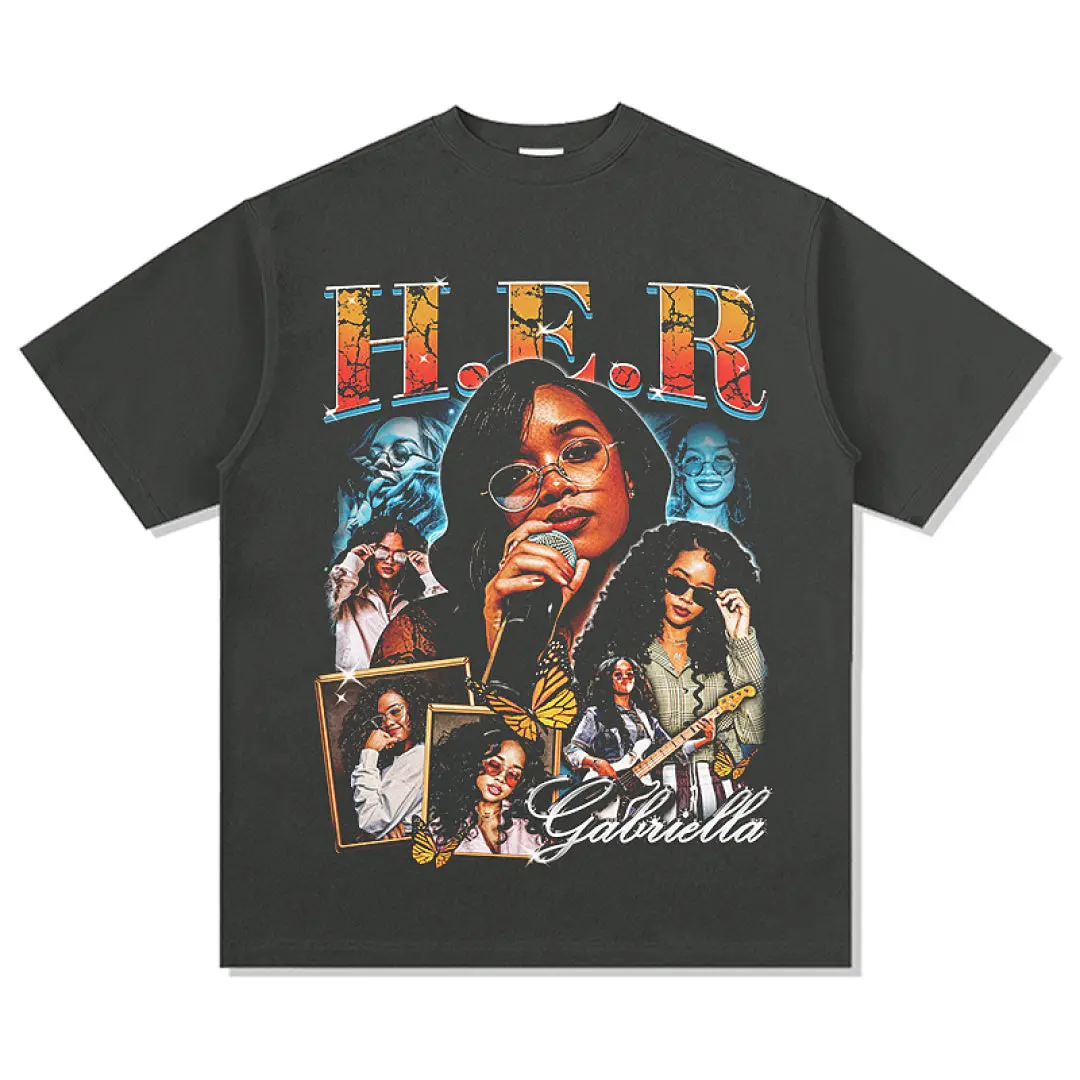 H.E.R Tee - Charcoal