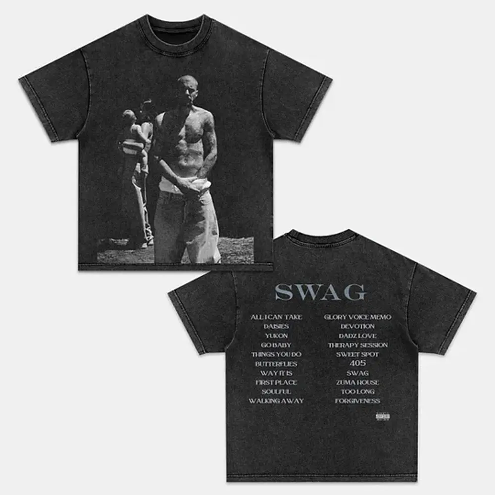 JUSTIN BIEBER & SWAG TEE Back & Front - view 2