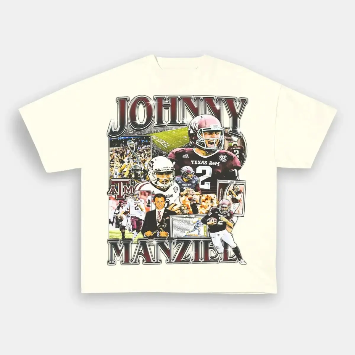 Johnny Manziel Johnny Football Vintage Heavyweight Graphic T-Shirt — product image 3
