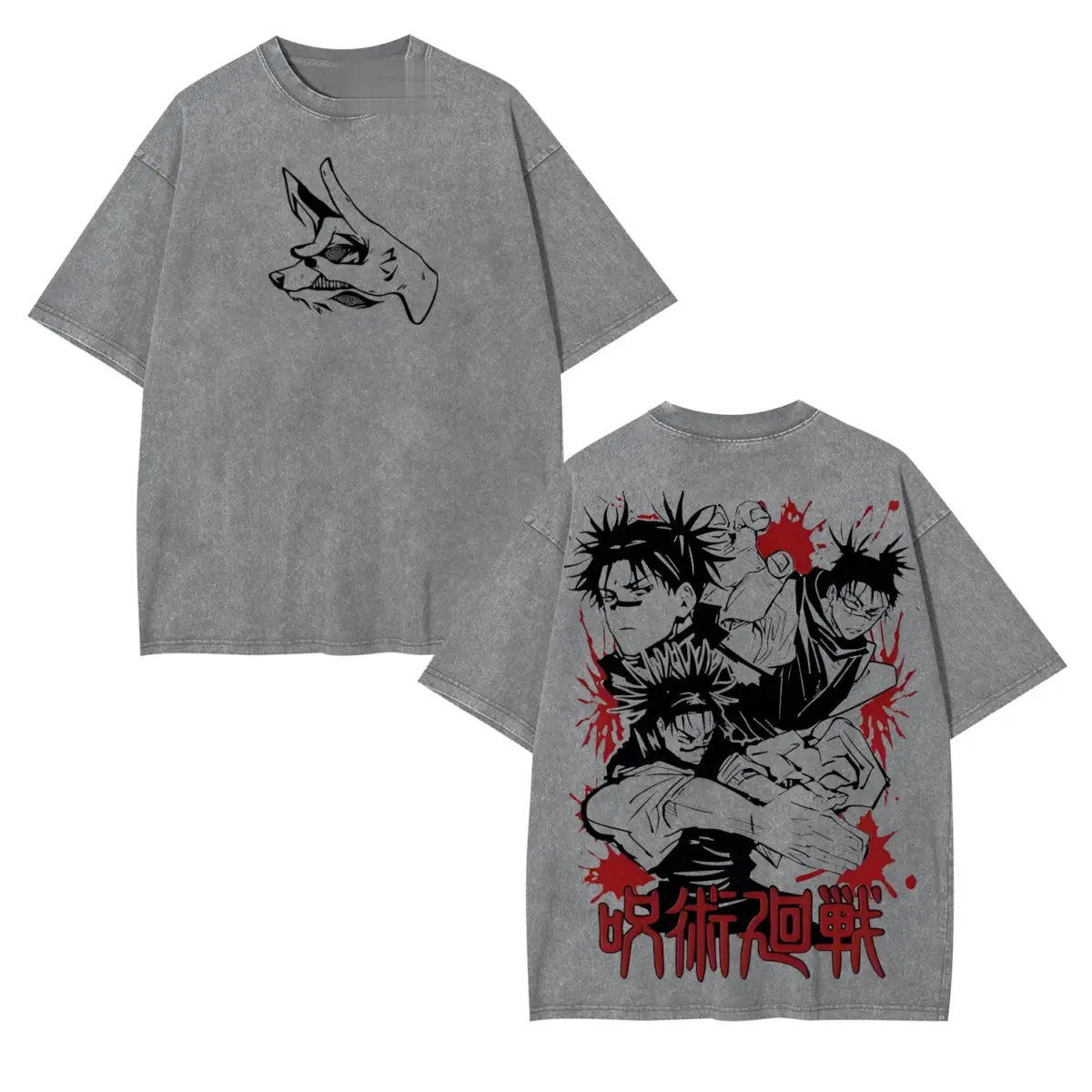 Jujutsu Kaisen Oversized Anime Graphic Tee — product image 2
