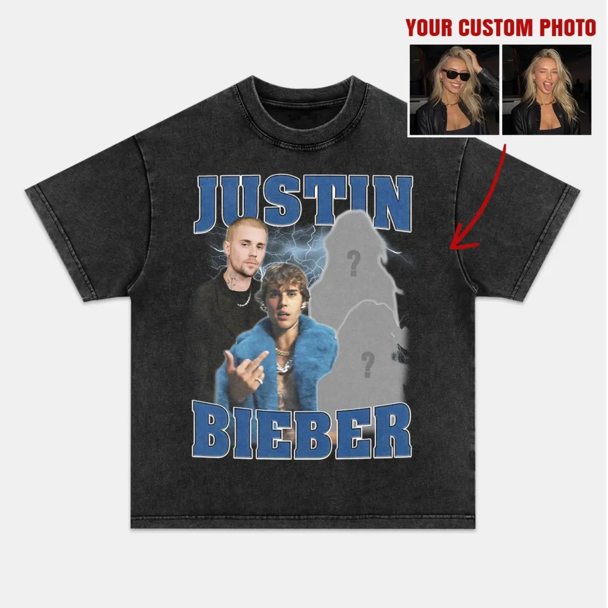 Justin Bieber Global Pop Icon Vintage Graphic Tee — product image 2