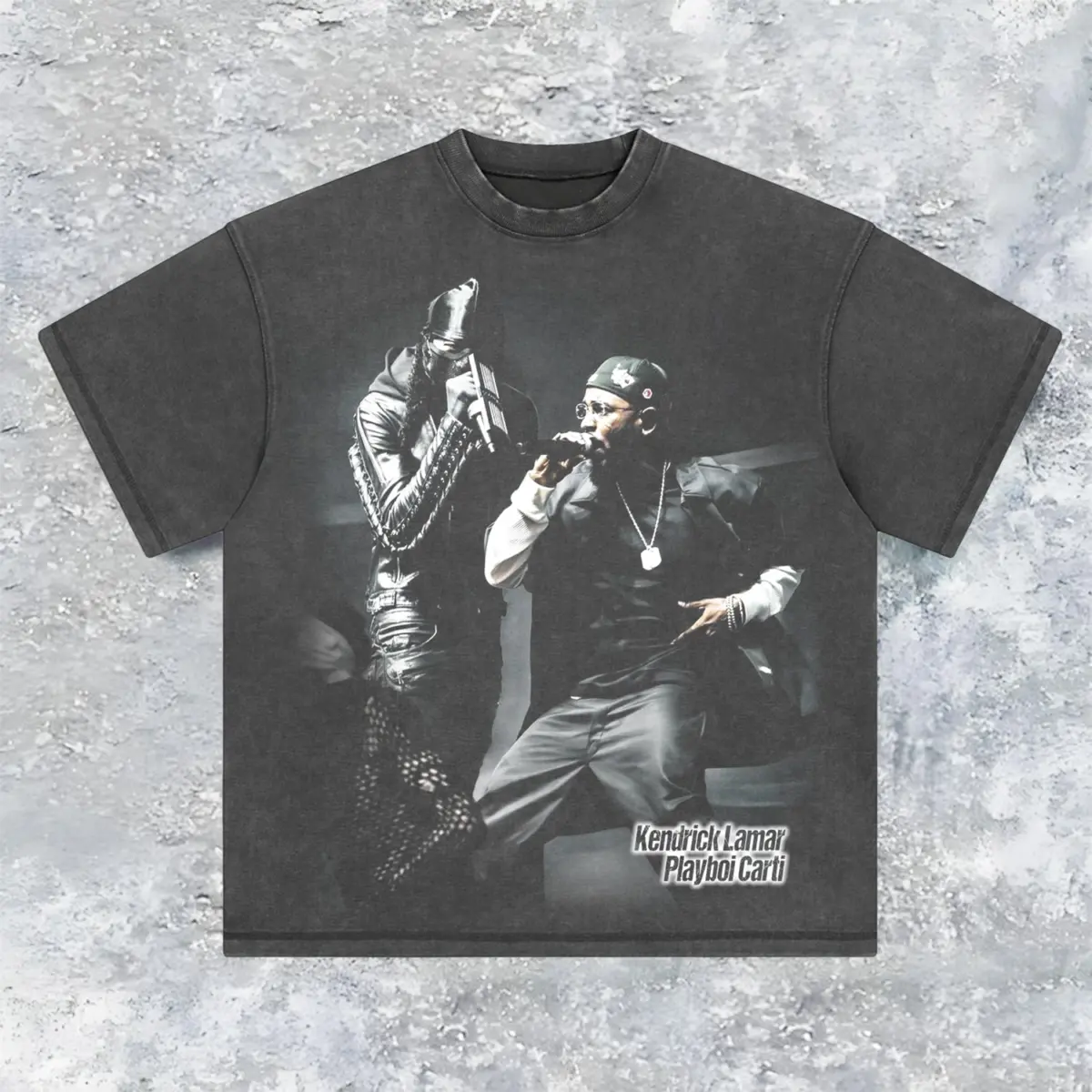 Kendrick Lamar & Playboi Carti West Coast Unity Graphic Tee — product image 2