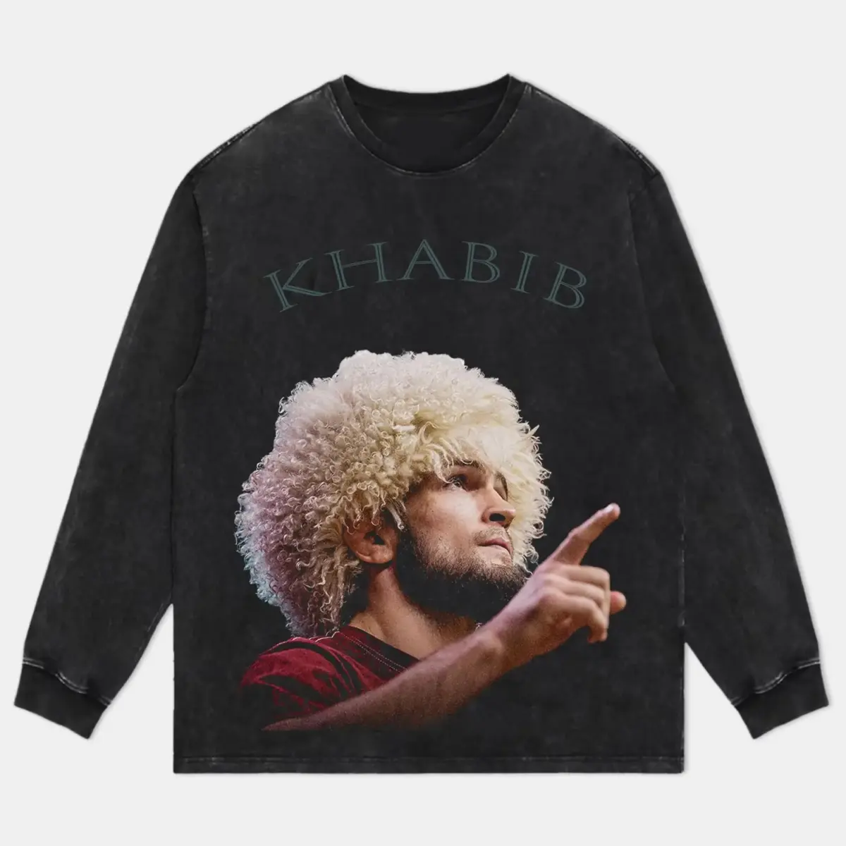 Khabib Nurmagomedov Graphic Long Sleeve T-Shirt — product image 2
