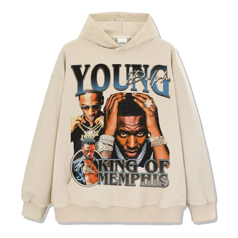King Of Memphis By Young Dolph Hoodie - view 4