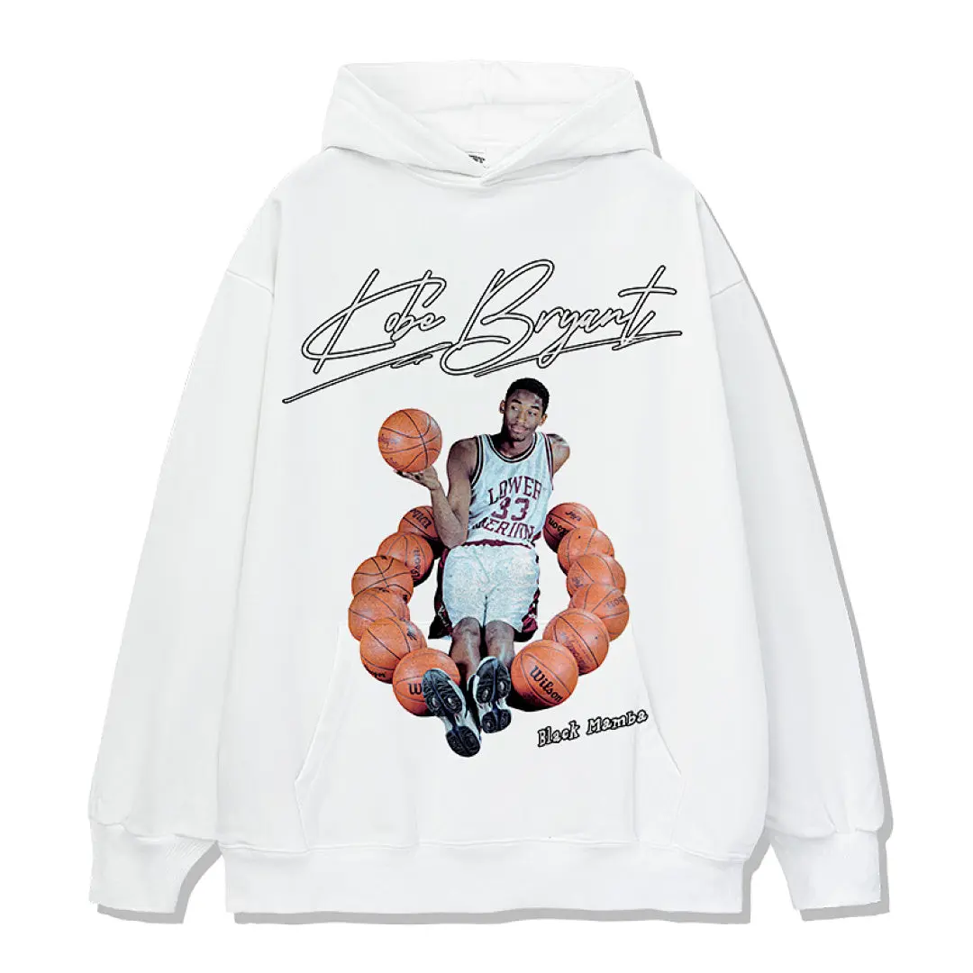 Kobe Design 6255 Hoodie - White