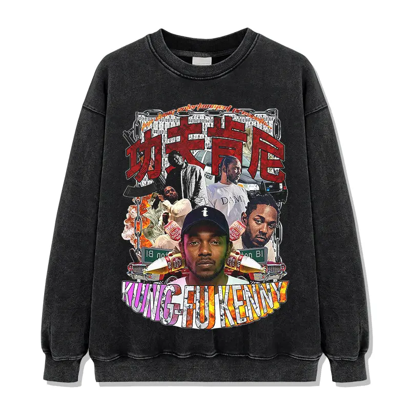 Kungfu Kenny By Kendrick Lamar Sweatshirt - view 2