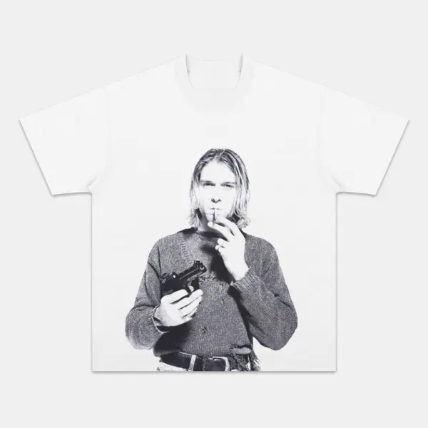 Kurt Cobain Nirvana Vintage Graphic Tee
