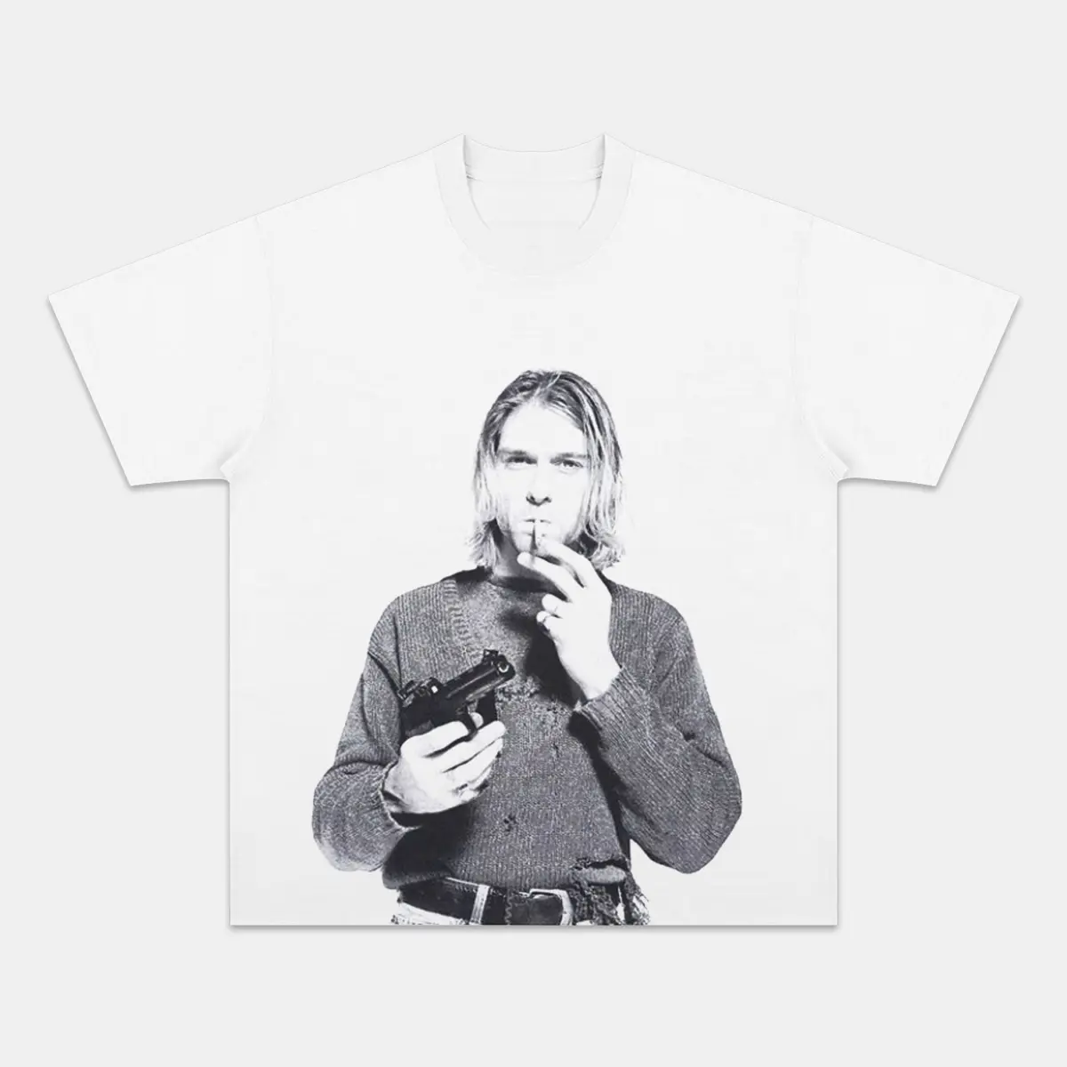 Kurt Cobain Nirvana Vintage Graphic Tee — product image 2