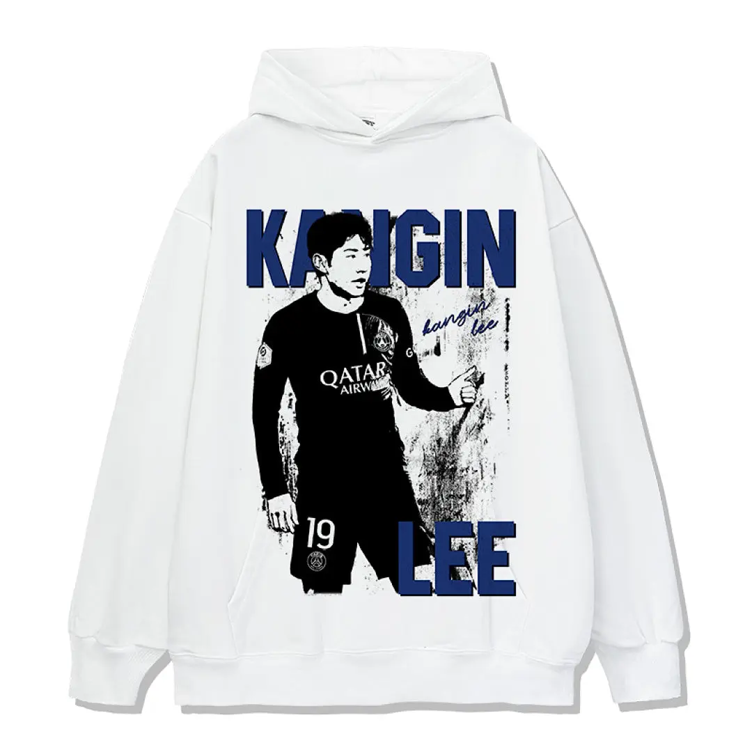 Lee Kang in Design 9072 Hoodie - White