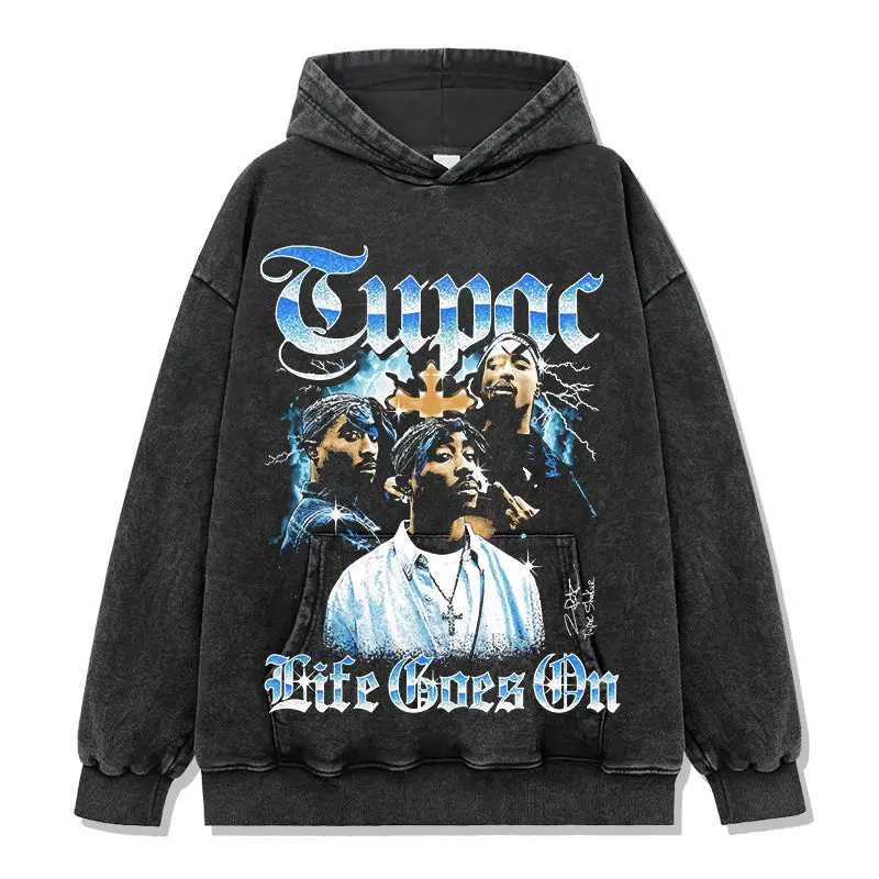 Life Goes On By Tupac Shakur Signature Hoodie - view 2