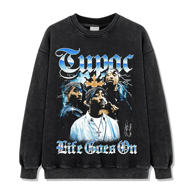 Life Goes On By Tupac Shakur Signature Sweatshirt - view 2