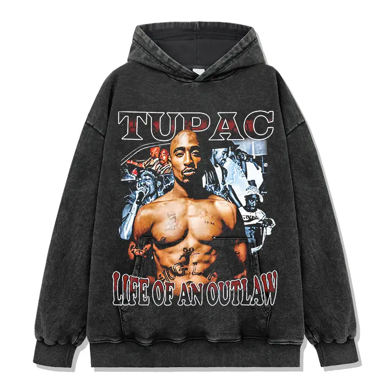 Life Of An Outlaw By Tupac Shakur Hoodie - view 2