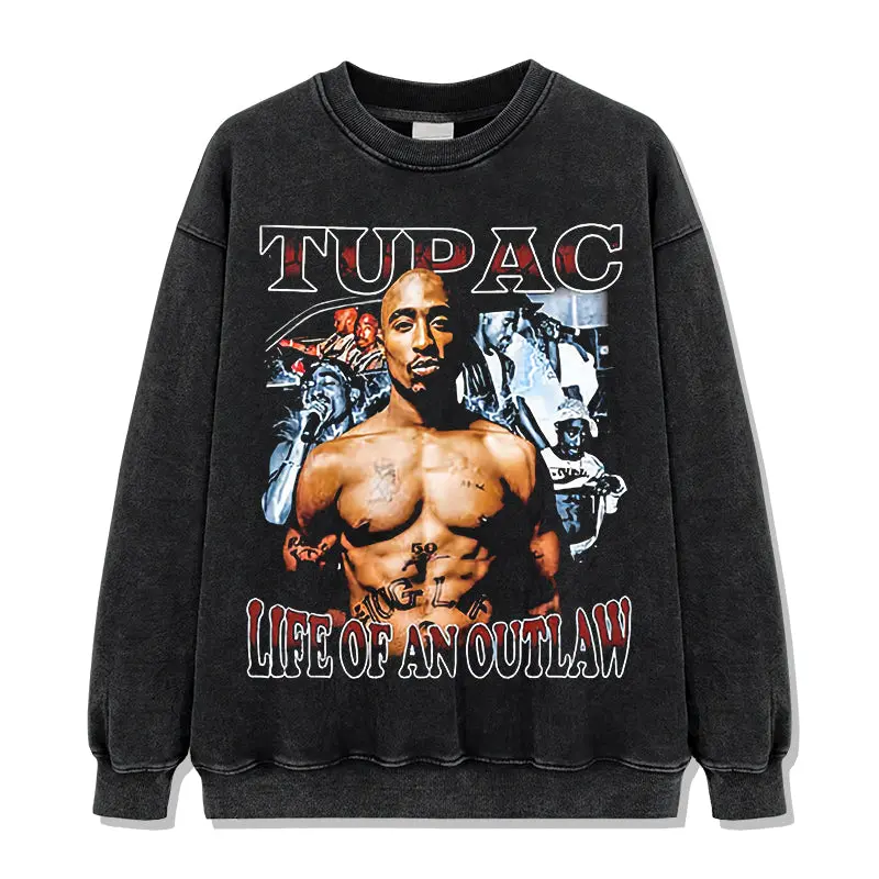 Life Of An Outlaw By Tupac Shakur Sweatshirt - view 2