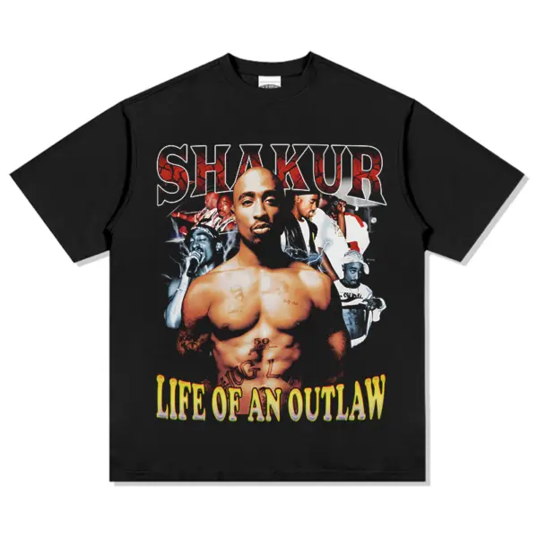 Life of an Outlaw By Tupac Shakur TEE
