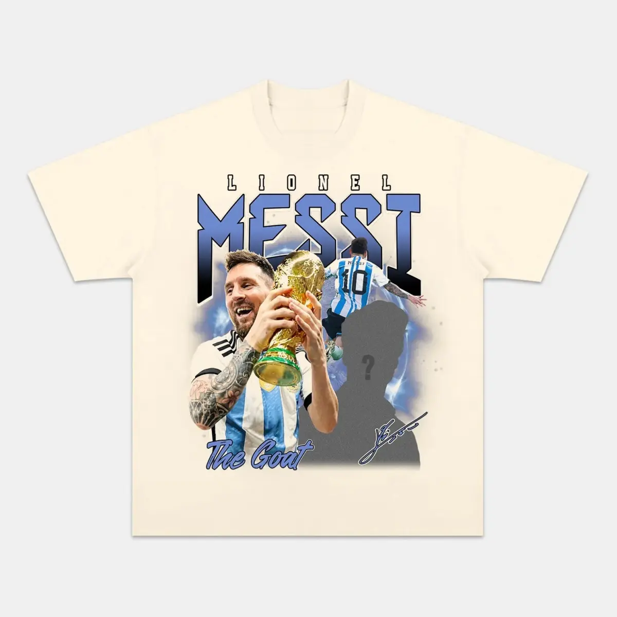 Lionel Messi 'La Pulga' World Champion Vintage Graphic Tee — product image 4