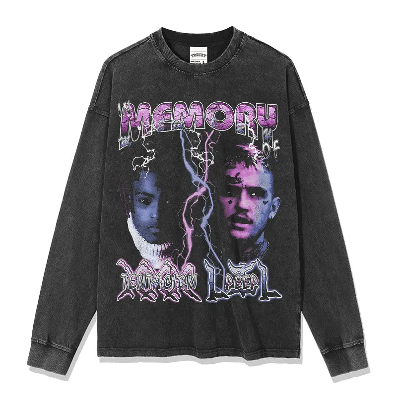 MEMORY OF XXX TENTACION LILPEEP SWEATSHIRT 2024 - view 2